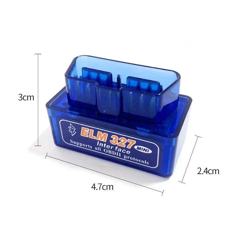 Super Mini ELM327 Diagnostický skener do auta, nástroje na diagnostiku kódu OBDII, Bluetooth, V1.5, OBD 2, OBDII