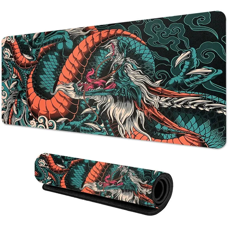 Japonský drak veľká herná podložka pod myš XXL klávesnica podložka pod myš pre hráčov na stôl Speed Desk Mat Anime 900x400 700X300 podložka pod myš