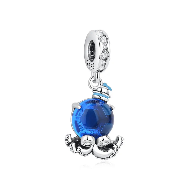 Originálne 925 Sterling Silver Charms Love Heart Korytnačka Murano Glass Prívesok Korálky Fit Pan náramok Náhrdelník Šperky pre ženy