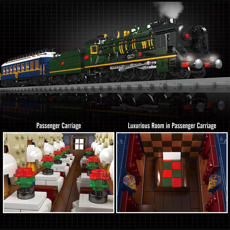 Mold King 12025 Technická stavebnica auta RC motorizované francúzske železnice SNCF 231 Parná lokomotíva Modely vlakov Hračky Darček pre deti