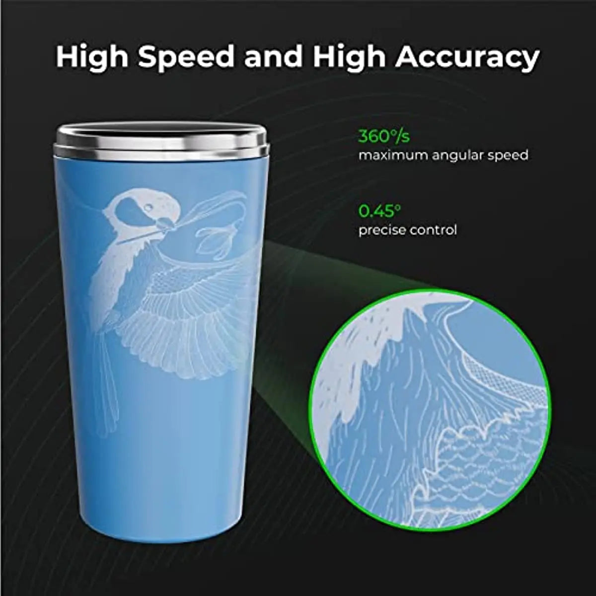 xTool RA2 Pro pre xTool P2, S1, D1 Pro, F1, M1 a väčšinu laserového gravírovača (nutné so stúpačom), čeľusťové skľučovadlo rotačné, rotačný valec osi Y