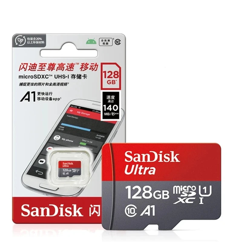Sandisk Ultra Micro tf SD 32 GB 64 GB 128 GB 256 GB Vysokorýchlostná C10 Micro tf SD karta SD/TF Flash karta Pamäťová karta miniSD pre telefón