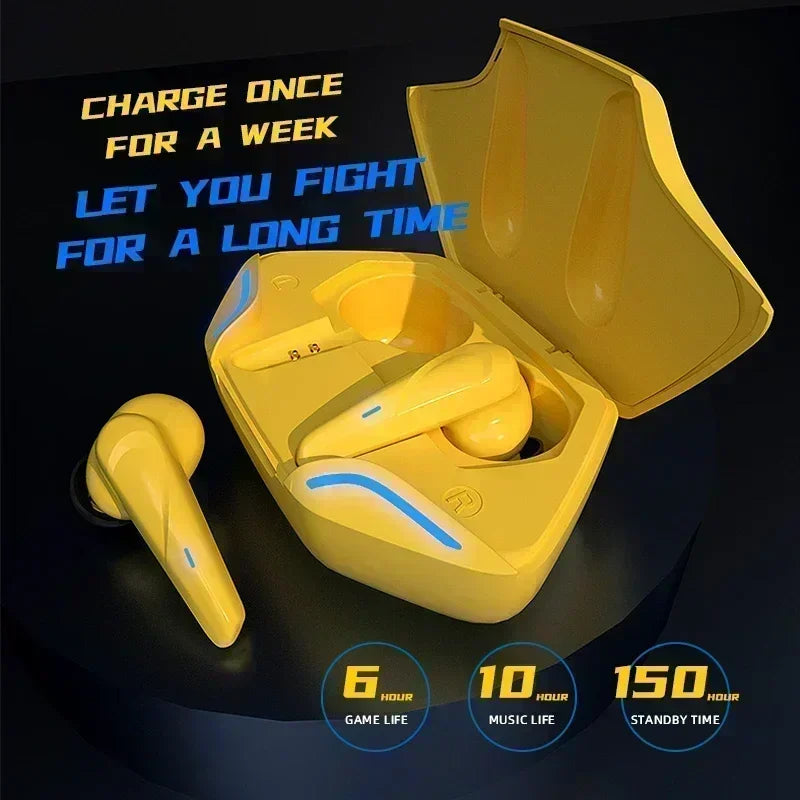 X15Pro Gaming Earbuds Bezdrôtové Bluetooth slúchadlá s mikrofónom Bass Audio Polohovanie zvuku 9D Stereo Music HiFi Headset pre hráča