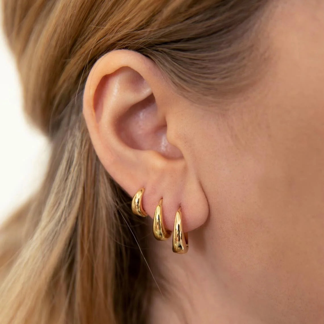 3ks Nové minimalistické medené kovové kruhové náušnice pre ženy Jednoduché kruhové Pánske malé náušnice Punk Unisex Rock Piercing Šperky