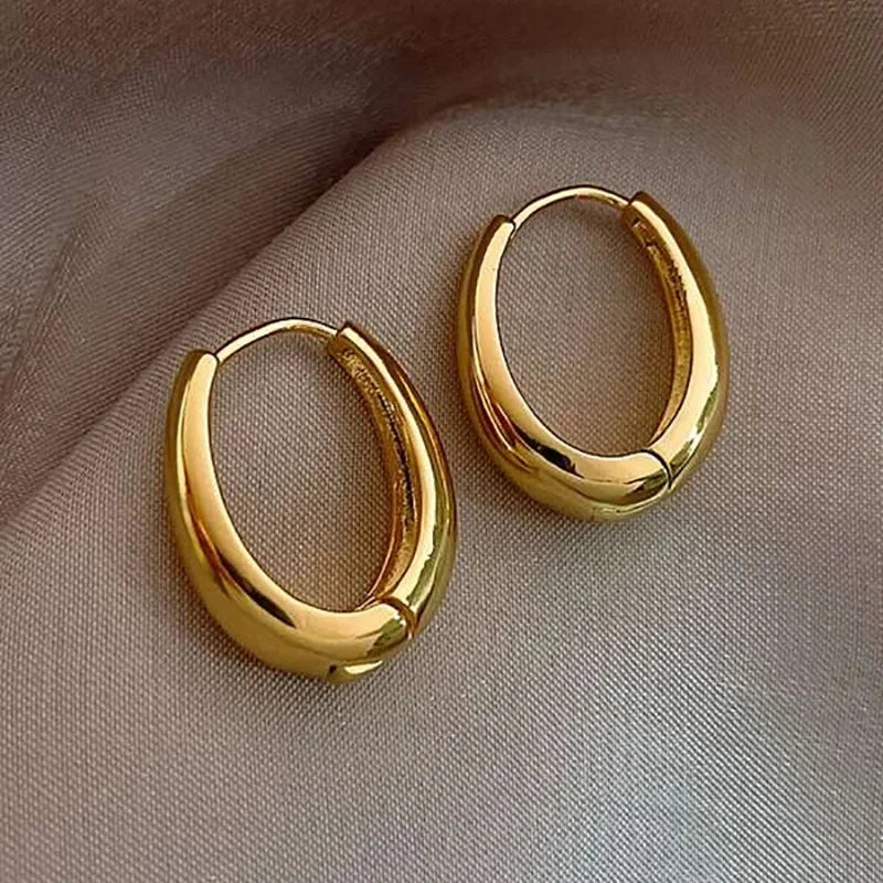 3ks Nové minimalistické medené kovové kruhové náušnice pre ženy Jednoduché kruhové Pánske malé náušnice Punk Unisex Rock Piercing Šperky