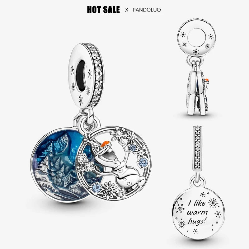 Novinka v sérii Disney Charm Beads Hodí sa k Pandora Original Charms náramok pre ženy 925 Strieborný prívesok s korálkami DIY šperky Hot Sale