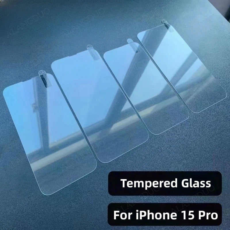 4PCS tvrdené sklo pre iPhone 15 Pro Max 15Pro 14 11 XR Full Cover Ochrana obrazovky pred pádom pre iPhone 15ProMax