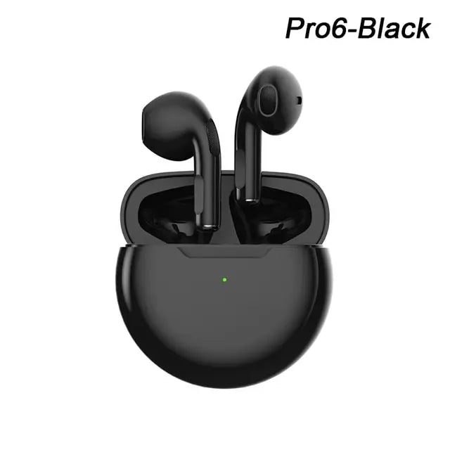 Bezdrôtové slúchadlá Air Pro 6 TWS s mikrofónom Fone Bluetooth slúchadlá Športové slúchadlá do uší Pro6 J6 Headset pre Apple iPhone Xiaomi Huawei