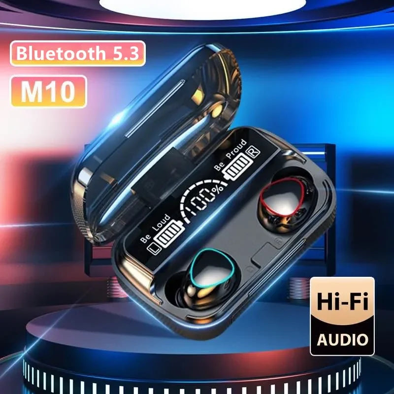 Slúchadlá Bluetooth M10 Handfree s LED displejom Slúchadlá Bluetooth HiFi Stereo hudba Bezdrôtové slúchadlá do uší Vodotesné herné slúchadlá