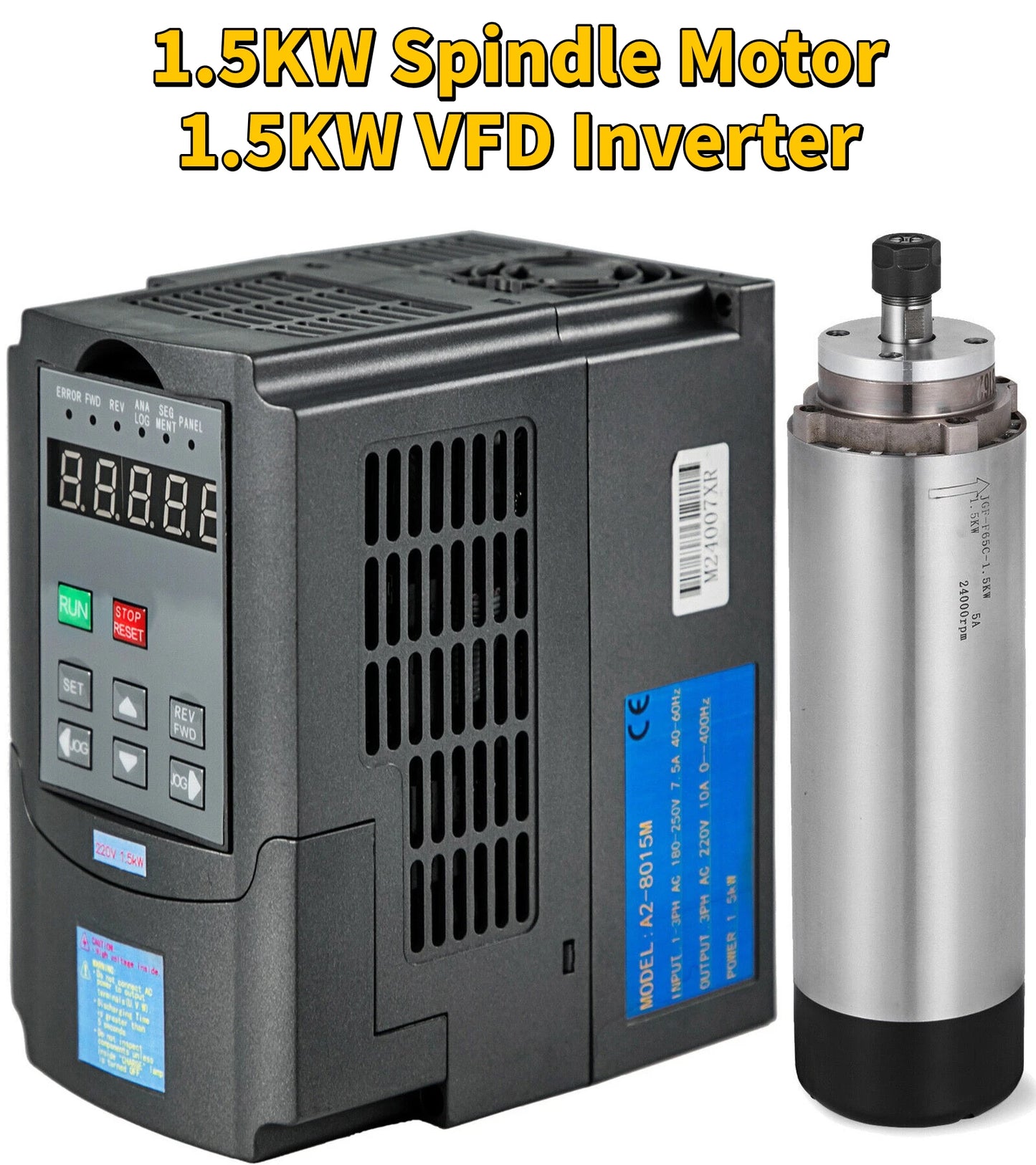 VEVOR vzduchom chladený vretenový motor 0,8 kW 1,5 kW 2,2 kW 4 kW VFD invertor s premenlivou frekvenciou 220 V pre CNC gravírovanie a frézovanie