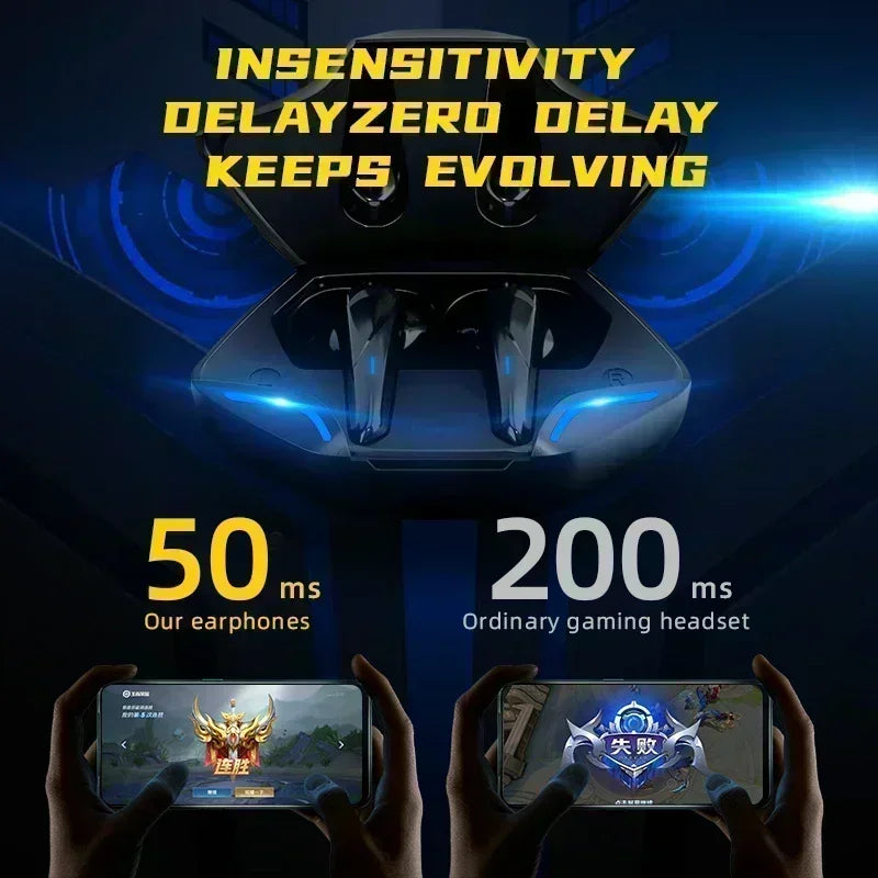 X15Pro Gaming Earbuds Bezdrôtové Bluetooth slúchadlá s mikrofónom Bass Audio Polohovanie zvuku 9D Stereo Music HiFi Headset pre hráča
