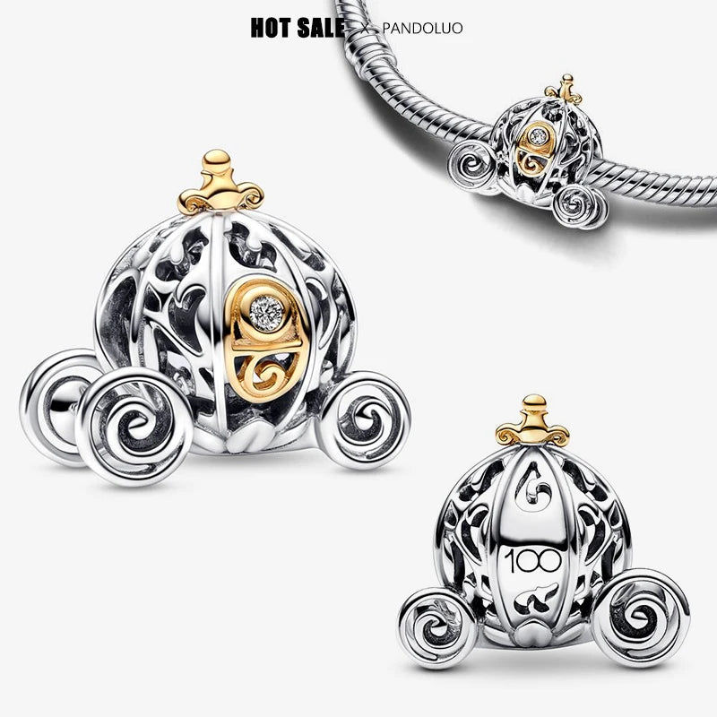 Novinka v sérii Disney Charm Beads Hodí sa k Pandora Original Charms náramok pre ženy 925 Strieborný prívesok s korálkami DIY šperky Hot Sale