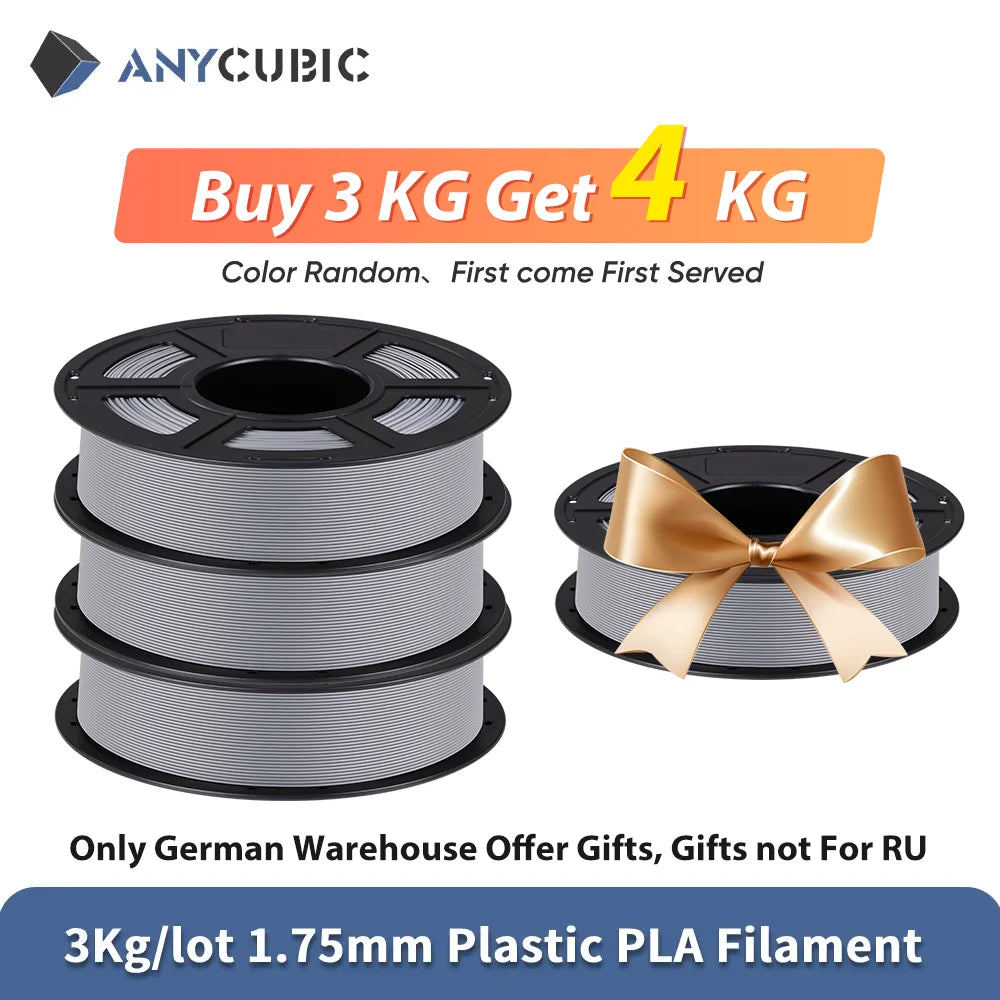 3 kg/šarže ANYKUBICKÉ 1,75 mm plastové vlákno PLA pre 3D tlačiareň FDM 1 kg/kotúč Spotrebný materiál 3D tlačový materiál pre Kobra 2 Neo Max