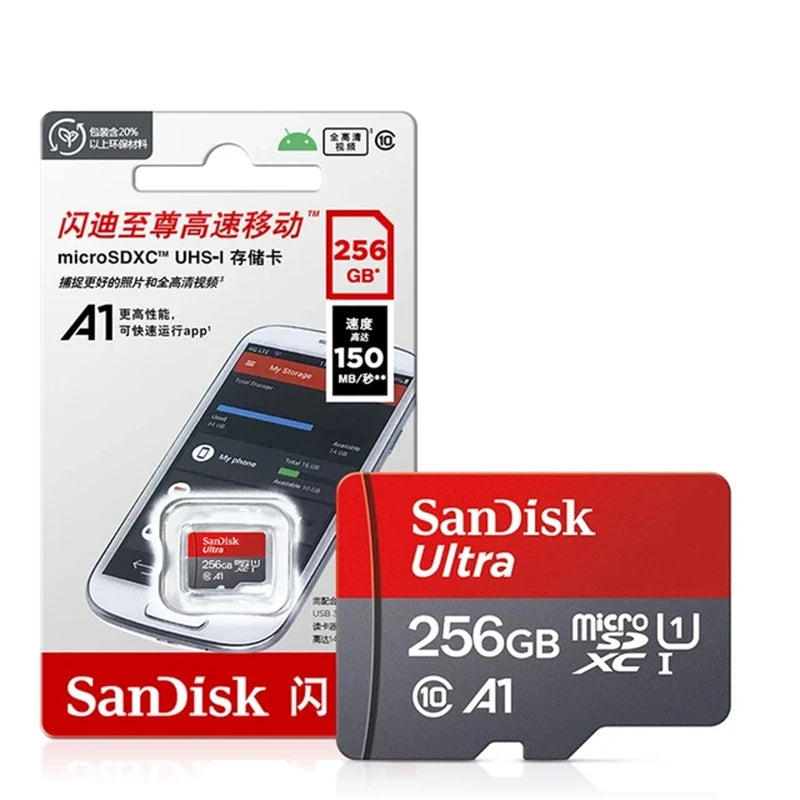 Sandisk Ultra Micro tf SD 32 GB 64 GB 128 GB 256 GB Vysokorýchlostná C10 Micro tf SD karta SD/TF Flash karta Pamäťová karta miniSD pre telefón