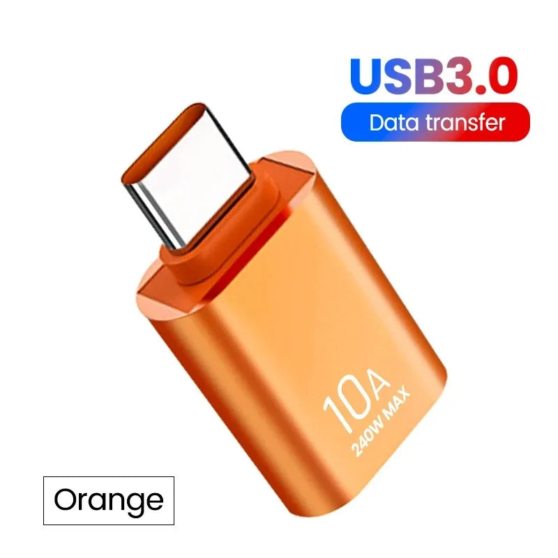 10A OTG USB 3.0 typ C OTG adaptér USB C samec na USB 3.0 samica káblový konvertor OTG USB pre prenos dát prenosného počítača Xiaomi Samsung