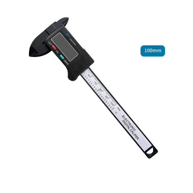 150 mm 100 mm Elektronické digitálne posuvné meradlo Číselník z uhlíkových vlákien Vernier Posuvné meradlo Mikrometer Merací nástroj Digitálne pravítko