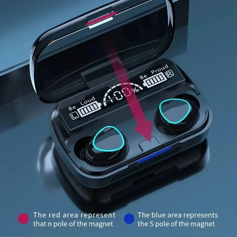 Originálne slúchadlá M10 Bezdrôtové Bluetooth slúchadlá do uší Športové stereo slúchadlá s potlačením hluku Mikrofón Reproduktor Caixa De Som Gamer