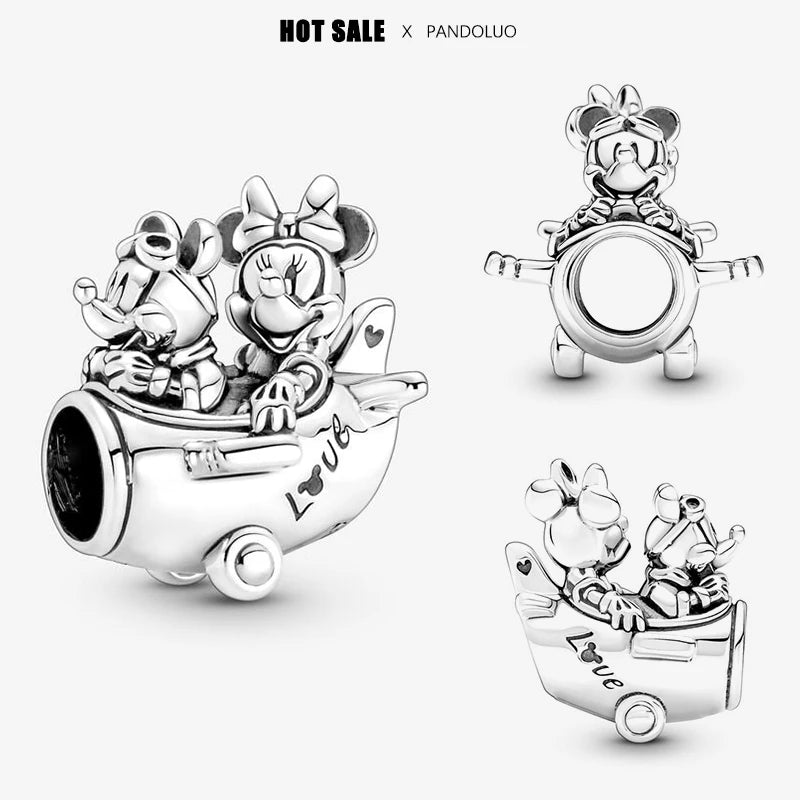 Novinka v sérii Disney Charm Beads Hodí sa k Pandora Original Charms náramok pre ženy 925 Strieborný prívesok s korálkami DIY šperky Hot Sale