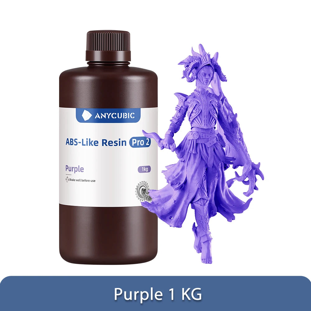 ANYCUBIC ABS Pro 2 Resin 405nm fotocitlivý polyresin, vysoká presnosť s minimálnym zmrštením pre LCD 3D tlačiareň