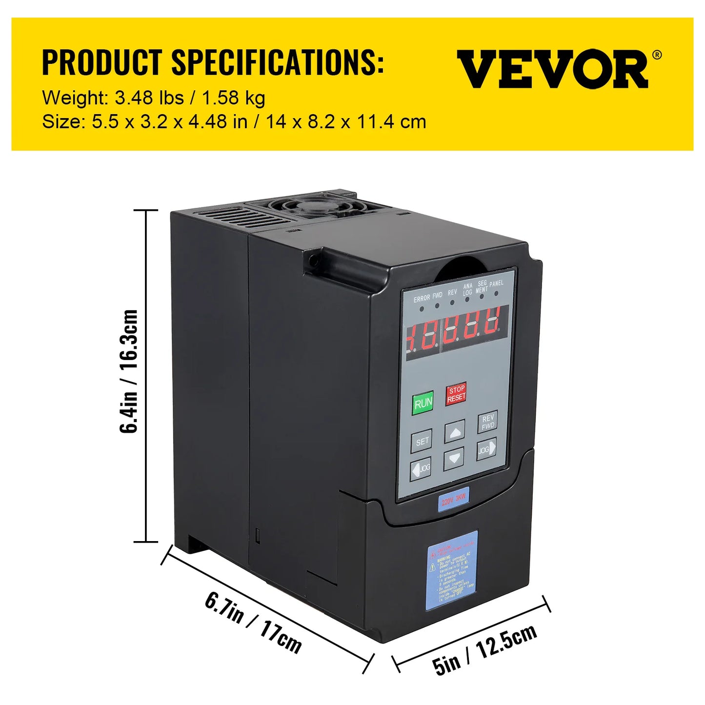 VEVOR vzduchom chladený vretenový motor 0,8 kW 1,5 kW 2,2 kW 4 kW VFD invertor s premenlivou frekvenciou 220 V pre CNC gravírovanie a frézovanie