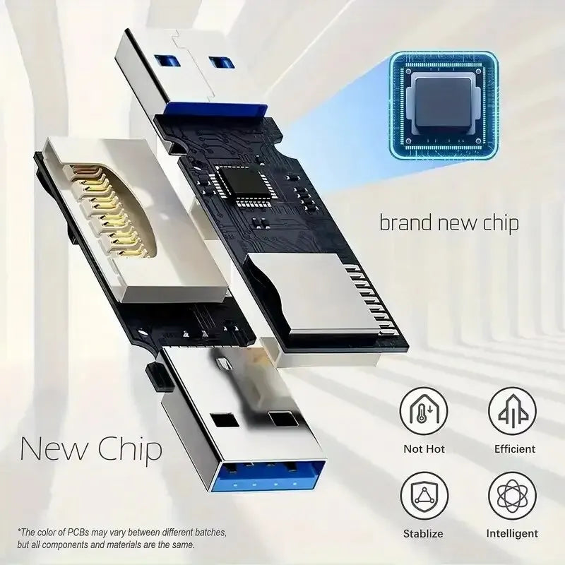 Robustná čítačka kariet Micro SD 2 v 1 USB 3.0 2.0 Vysokorýchlostný prenos dát až 5 Gbps Kompatibilita pre PC kameru