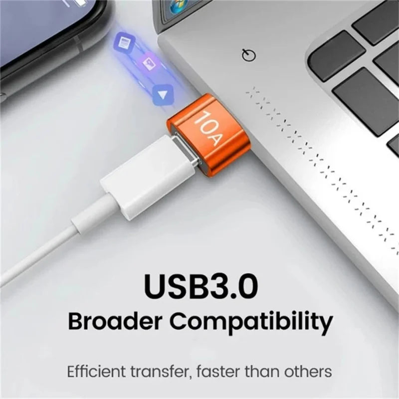 10A OTG USB 3.0 typ C OTG adaptér USB C samec na USB 3.0 samica káblový konvertor OTG USB pre prenos dát prenosného počítača Xiaomi Samsung