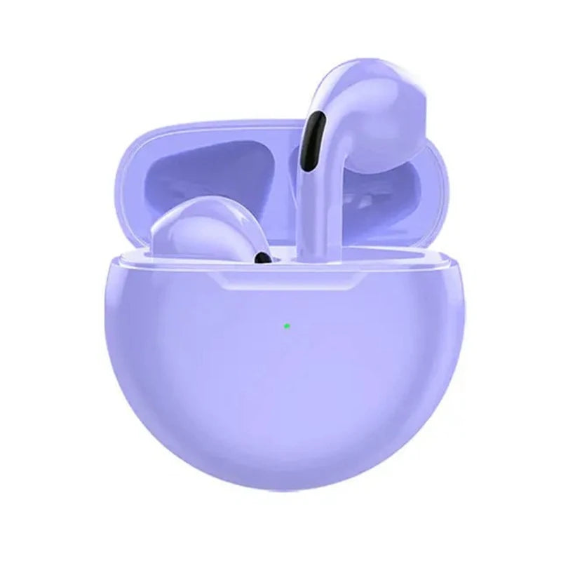 Slúchadlá Bluetooth pre iPhone Bezdrôtové slúchadlá Bluetooth Headset Pro 6 TWS s potlačením hluku s bezdrôtovými slúchadlami Mic Pro6