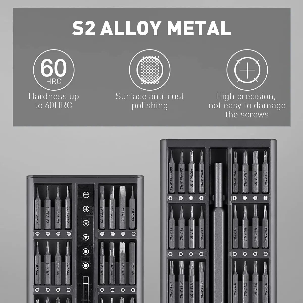 Sada presných skrutkovačov 63 v 1 s magnetickým skrutkovacím bitom Phillips Torx Profesionálna súprava nástrojov na opravu pre kameru hodiniek iPhone