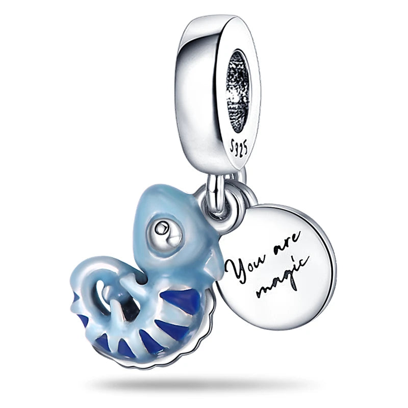 Novinka v sérii Disney Charm Beads Hodí sa k Pandora Original Charms náramok pre ženy 925 Strieborný prívesok s korálkami DIY šperky Hot Sale