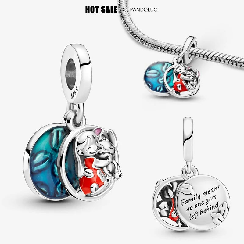 Novinka v sérii Disney Charm Beads Hodí sa k Pandora Original Charms náramok pre ženy 925 Strieborný prívesok s korálkami DIY šperky Hot Sale