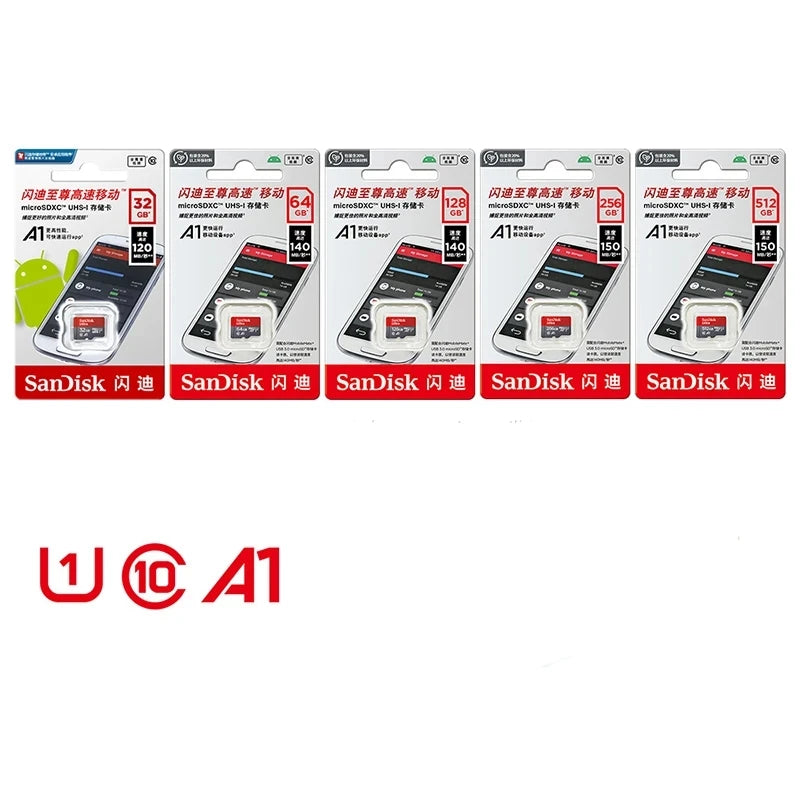 Sandisk Ultra Micro tf SD 32 GB 64 GB 128 GB 256 GB Vysokorýchlostná C10 Micro tf SD karta SD/TF Flash karta Pamäťová karta miniSD pre telefón