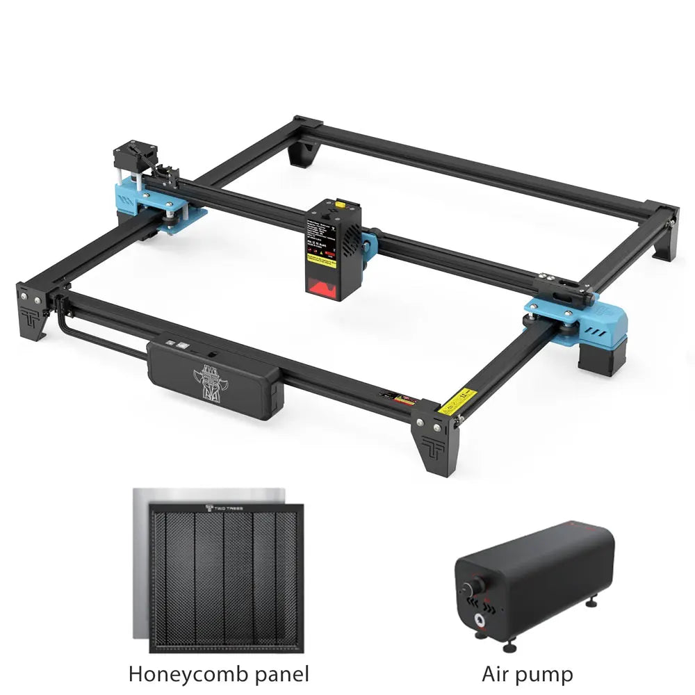 TwoTrees TTS-20 Pro CNC kovová laserová gravírovacia podpora Offline ovládanie laserovej rezačky Kožené drevené akrylové nástroje s koncovým spínačom