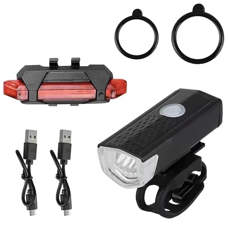 Sada bicyklových svetiel Predné svetlo s koncovým svetlom USB Dobíjacie Jednoduchá inštalácia 3 režimy Príslušenstvo na bicykel pre cyklistické cesty MTB
