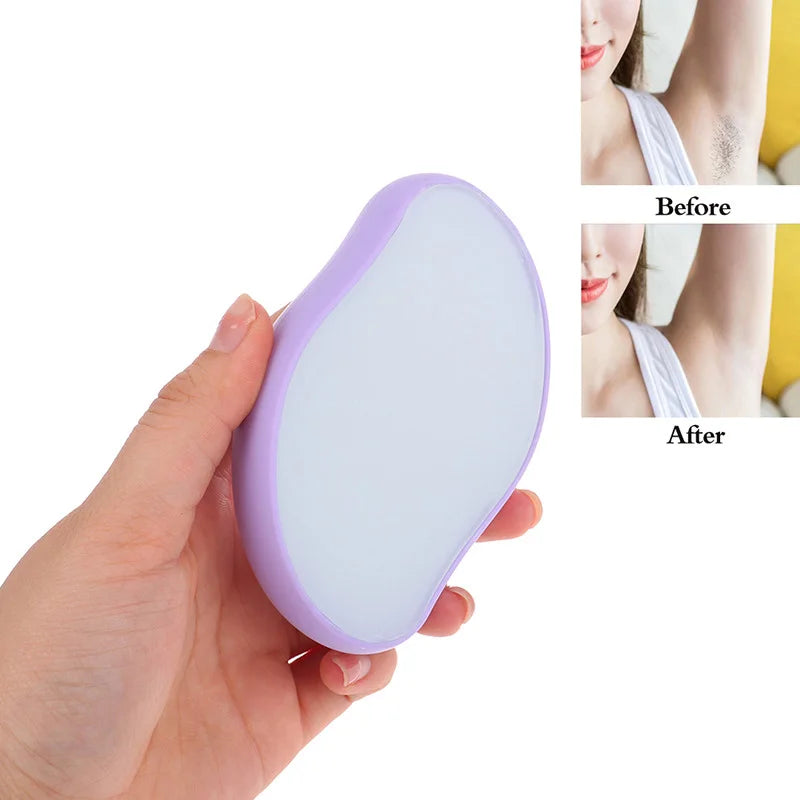 Eraser na odstránenie chĺpkov Crystal Epil Bezbolestný Bezpečný Opätovne použiteľný Nástroj na depiláciu Easy Clean Fyzické sklo Odstraňovanie ochlpenia Telo Beauty Eraser