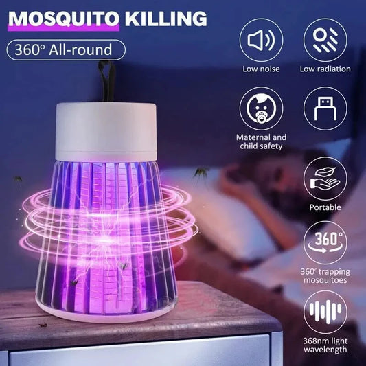 Elektrický šok Bug Zapper Lampa proti komárom UV svetlo Proti komárom Pasca na hmyz Vodotesný Zapper Do spálne Outdoor Camp
