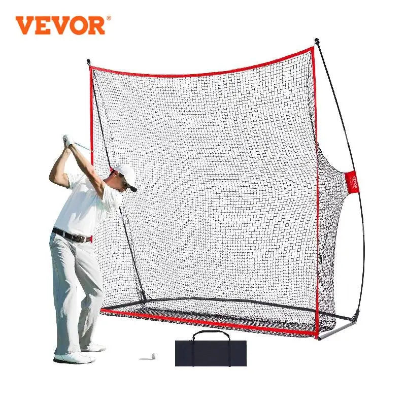 Golfová cvičná sieť VEVOR Obrovská golfová sieť s rozmermi 7,8 x 7 stôp Osobná jazdná dráha pre vnútorné alebo vonkajšie použitie Prenosná golfová sieť