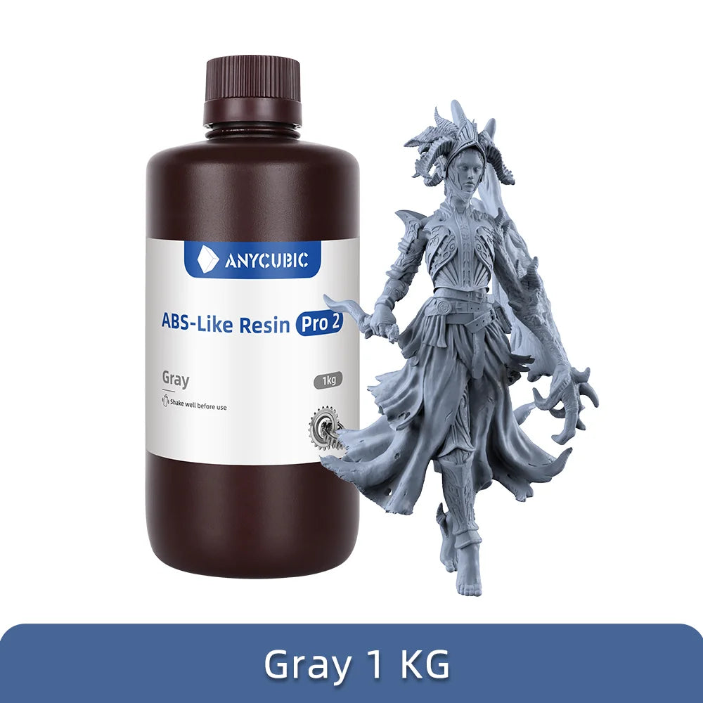 ANYCUBIC ABS Pro 2 Resin 405nm fotocitlivý polyresin, vysoká presnosť s minimálnym zmrštením pre LCD 3D tlačiareň