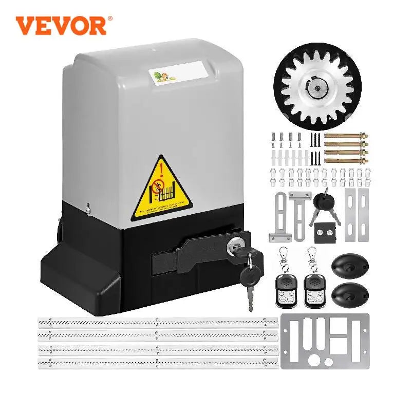 VEVOR Pohon garážových brán 600 kg Diaľkové otváranie dverí 1300 lb Pohon garážových brán 4M Pohon posuvných dverí s diaľkovým ovládaním