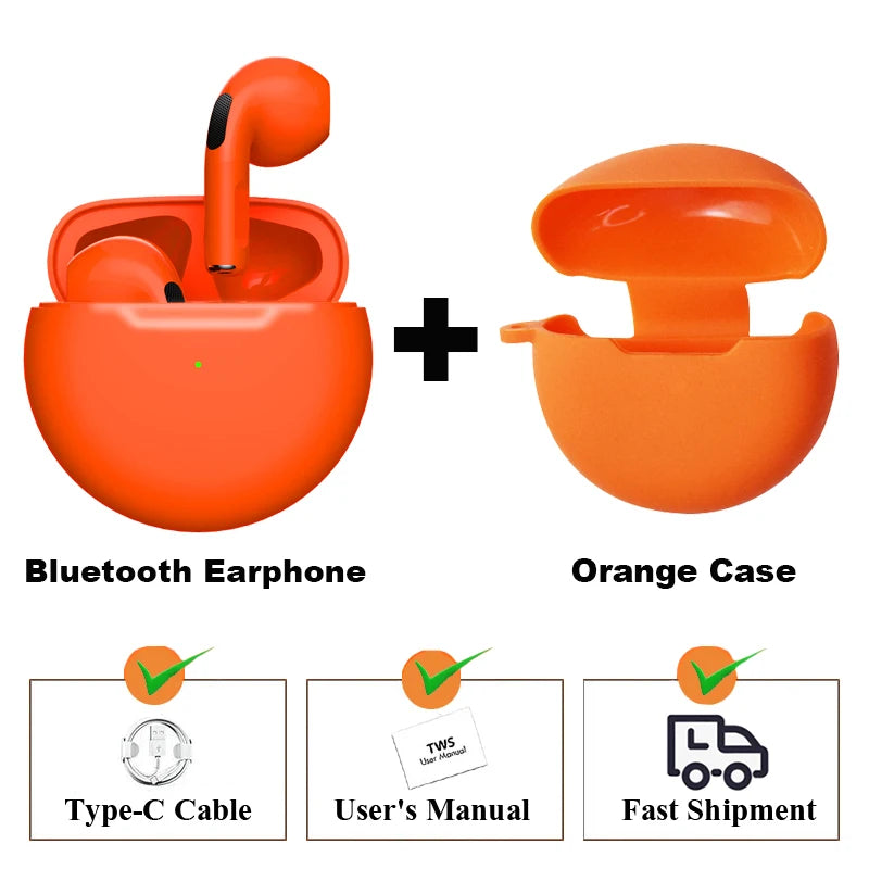 NOVÉ Originálne bezdrôtové slúchadlá Air Pro 6 TWS Fone Slúchadlá Bluetooth Slúchadlá do uší Slúchadlá do uší Športové slúchadlá do uší pre Xiaomi