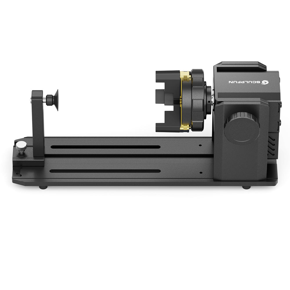SCULPFUN RA Pro Laser Rotary Module, for Laser Engraving Cylindrical/Irregularly Round Objects, No Roller