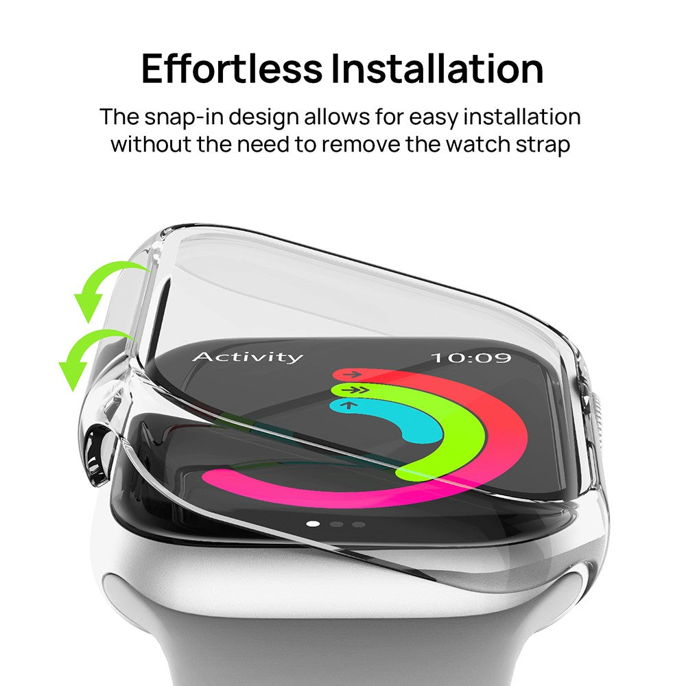 SODI CS04 2-Pack Ultra-Thin Anti-Scratch Protective Case for Apple Watch S9/S8/S7 (45mm)