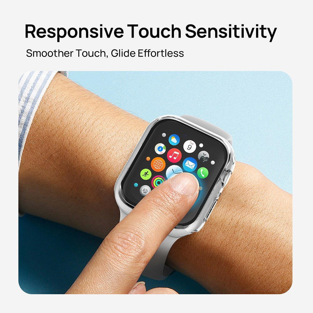 SODI CS04 2-Pack Ultra-Thin Anti-Scratch Protective Case for Apple Watch S9/S8/S7 (45mm)