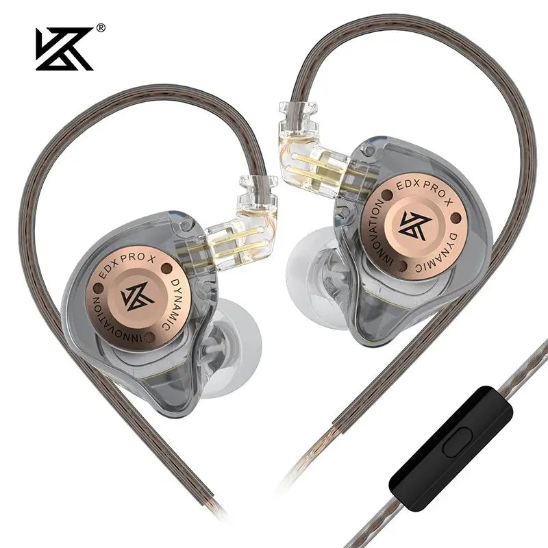 KZ EDX PRO X káblové slúchadlá HiFI Stereo Bass Music Slúchadlá do uší Športové slúchadlá Herné slúchadlá s potlačením hluku