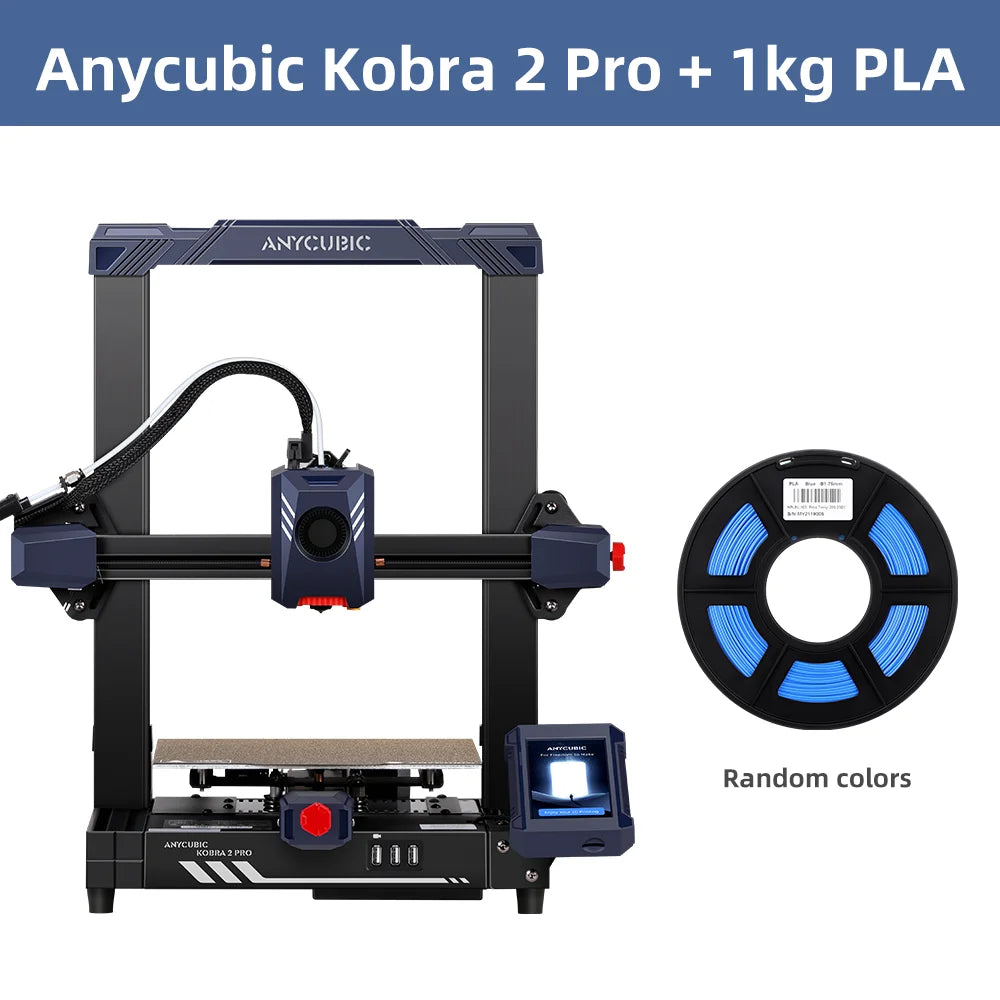 ANYCUBIC Kobra 2 Pro FDM 3D tlačiareň 500 mm/s Maximálna rýchlosť tlače s 9,8 x 8,7 x 8,7 palca Rozmery tlače LeviQ 2.0