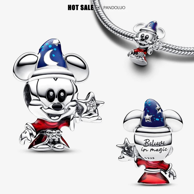 Novinka v sérii Disney Charm Beads Hodí sa k Pandora Original Charms náramok pre ženy 925 Strieborný prívesok s korálkami DIY šperky Hot Sale