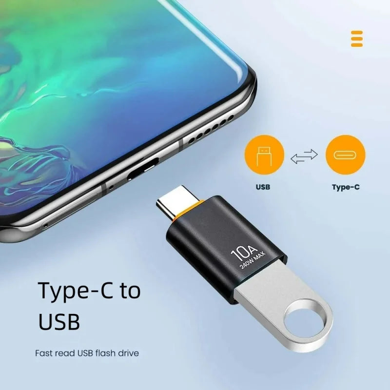 10A OTG USB 3.0 typ C OTG adaptér USB C samec na USB 3.0 samica káblový konvertor OTG USB pre prenos dát prenosného počítača Xiaomi Samsung