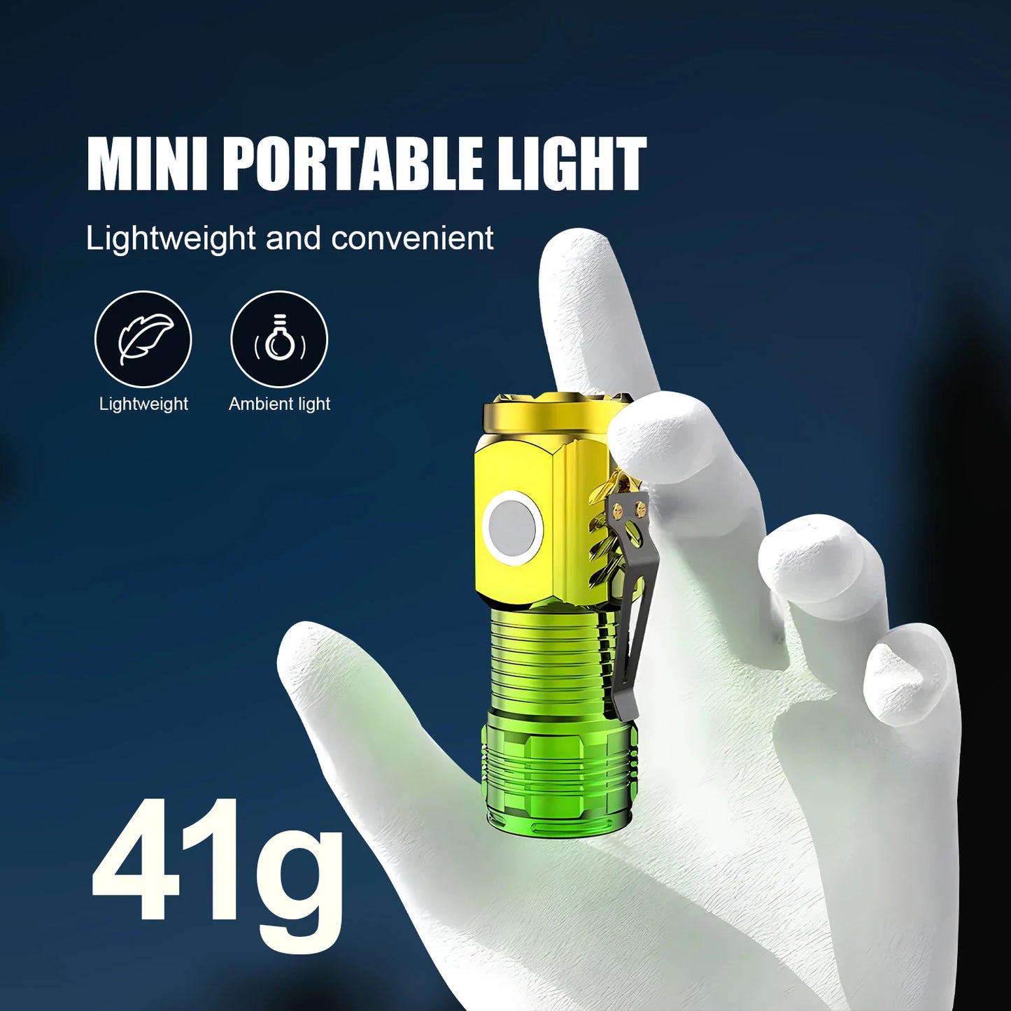 Dlhotrvajúce dobíjacie lampy Pracovné svetlo Mini LED baterka Vysokovýkonné nabíjateľné baterky Svetlá baterky s baterkou