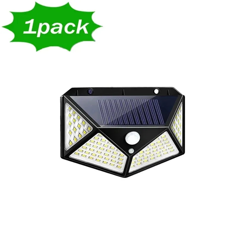 6 kusov 100 LED reflektorov Solárna lampa Pohybový senzor Vonkajšia záhradná dekorácia Solárne LED osvetlenie senzorom Vodotesný reflektor