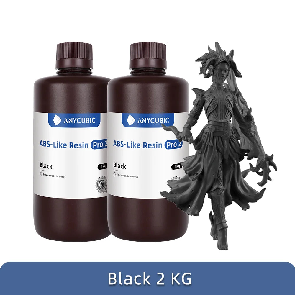 ANYCUBIC ABS Pro 2 Resin 405nm fotocitlivý polyresin, vysoká presnosť s minimálnym zmrštením pre LCD 3D tlačiareň