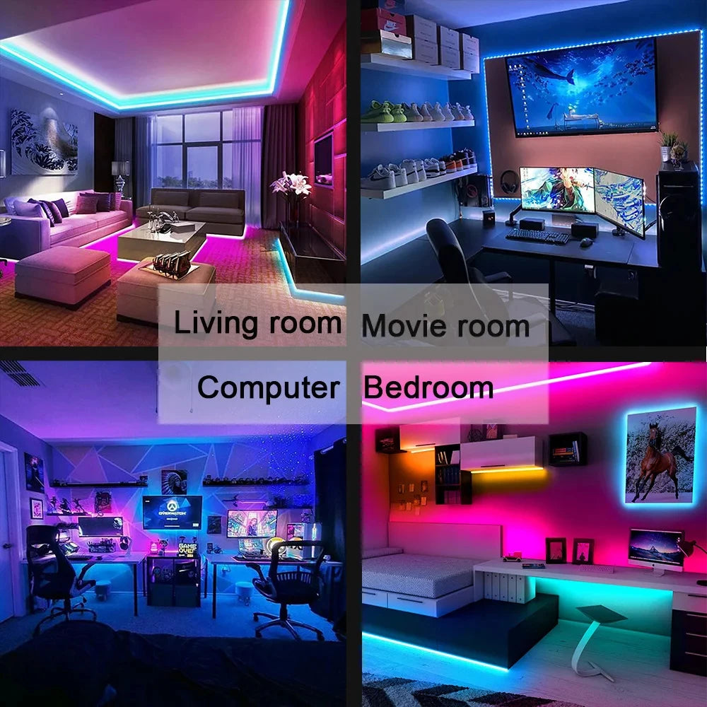 5V RGB 5050 LED svetelný pás USB infračervené diaľkové ovládanie Flexibilná lampa Páska Páska Dióda Pre Festival Party TV Stôl Spálňa